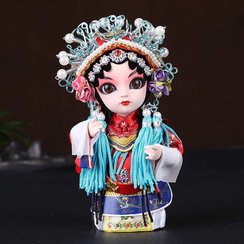 Amazon.co.jp: 彫像中国風京劇のキャラクターお土産人形の装飾品手描き