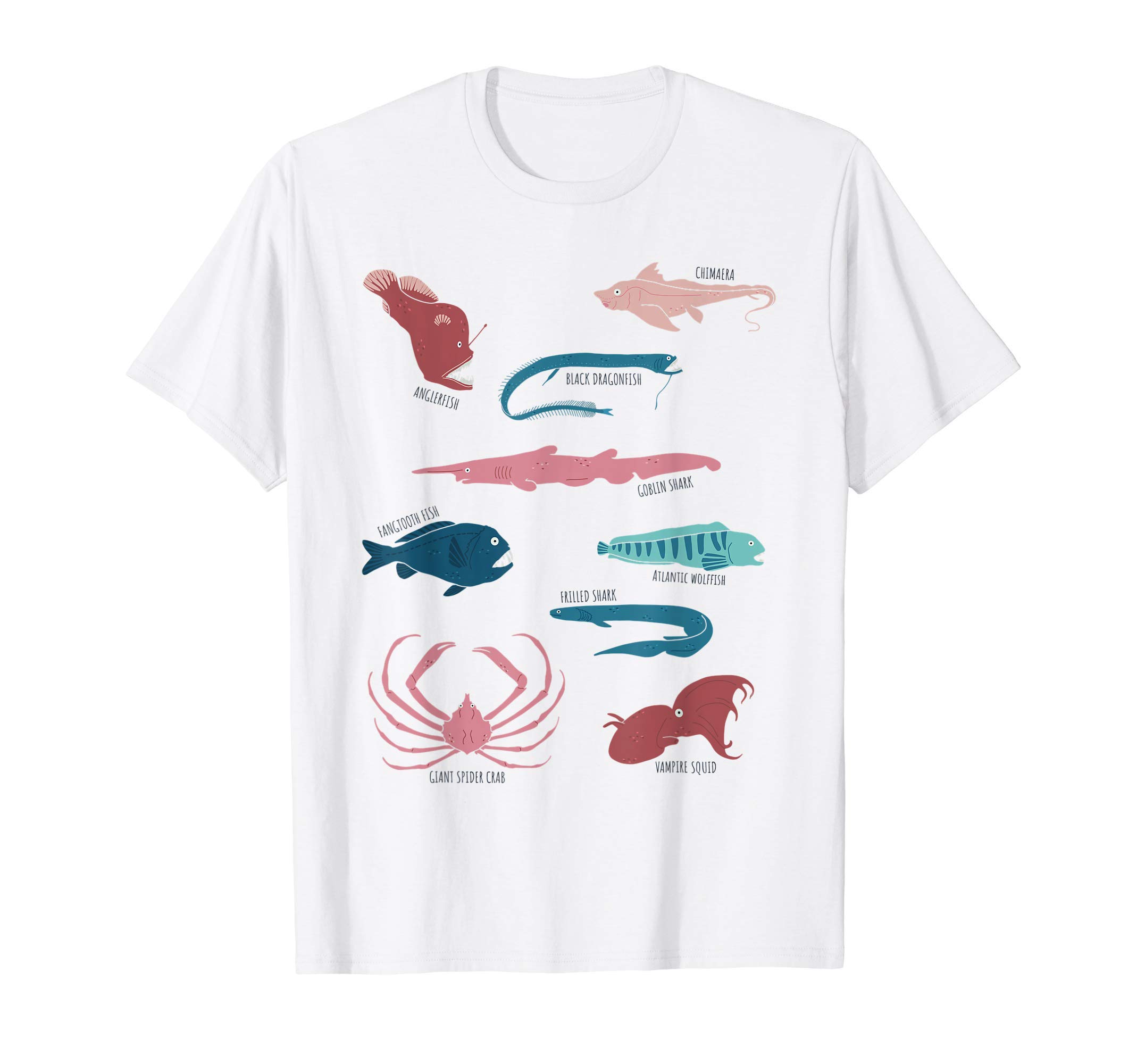 Creatures Of Deep Sea Collection Cute Marine Biologists T-Shirt
