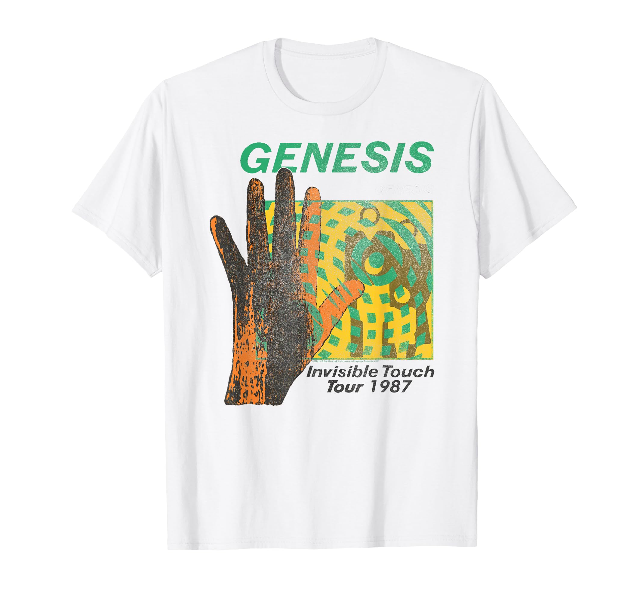 Amazon.com: Official Genesis Invisible Touch Tour 1987 Art Rock T