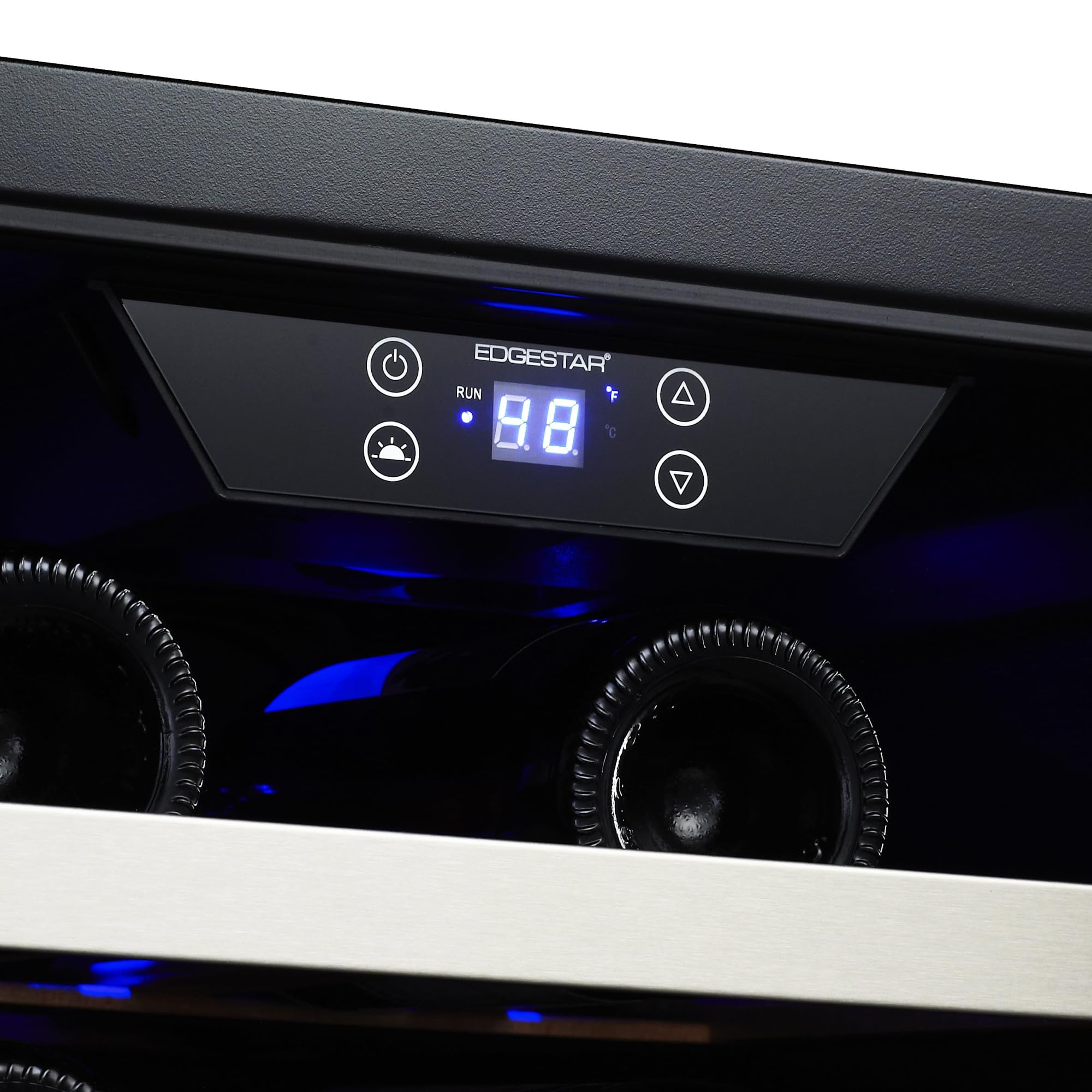 EdgeStar Cwr5631fd 30-Inch 56 Bottle Built-In Dual Zone French Door Wine Cooler on Fridge.com - View 5