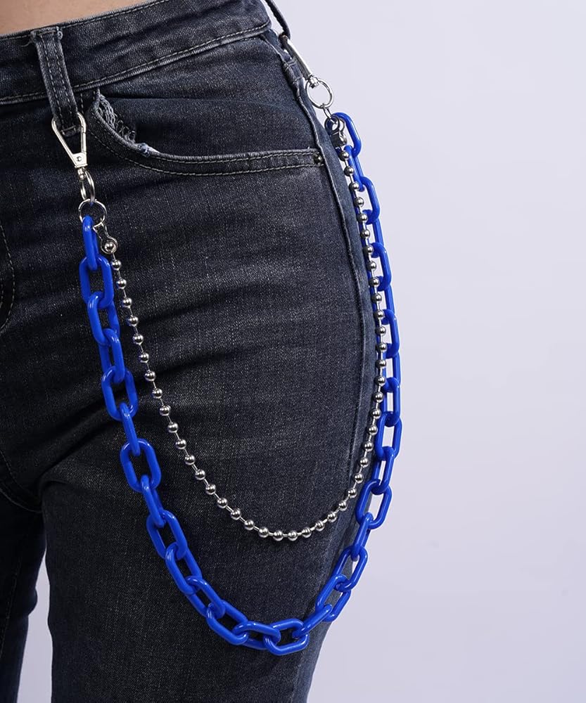 Amazon.com: Wiwpar Colorful Acrylic Jean Chains Wallet