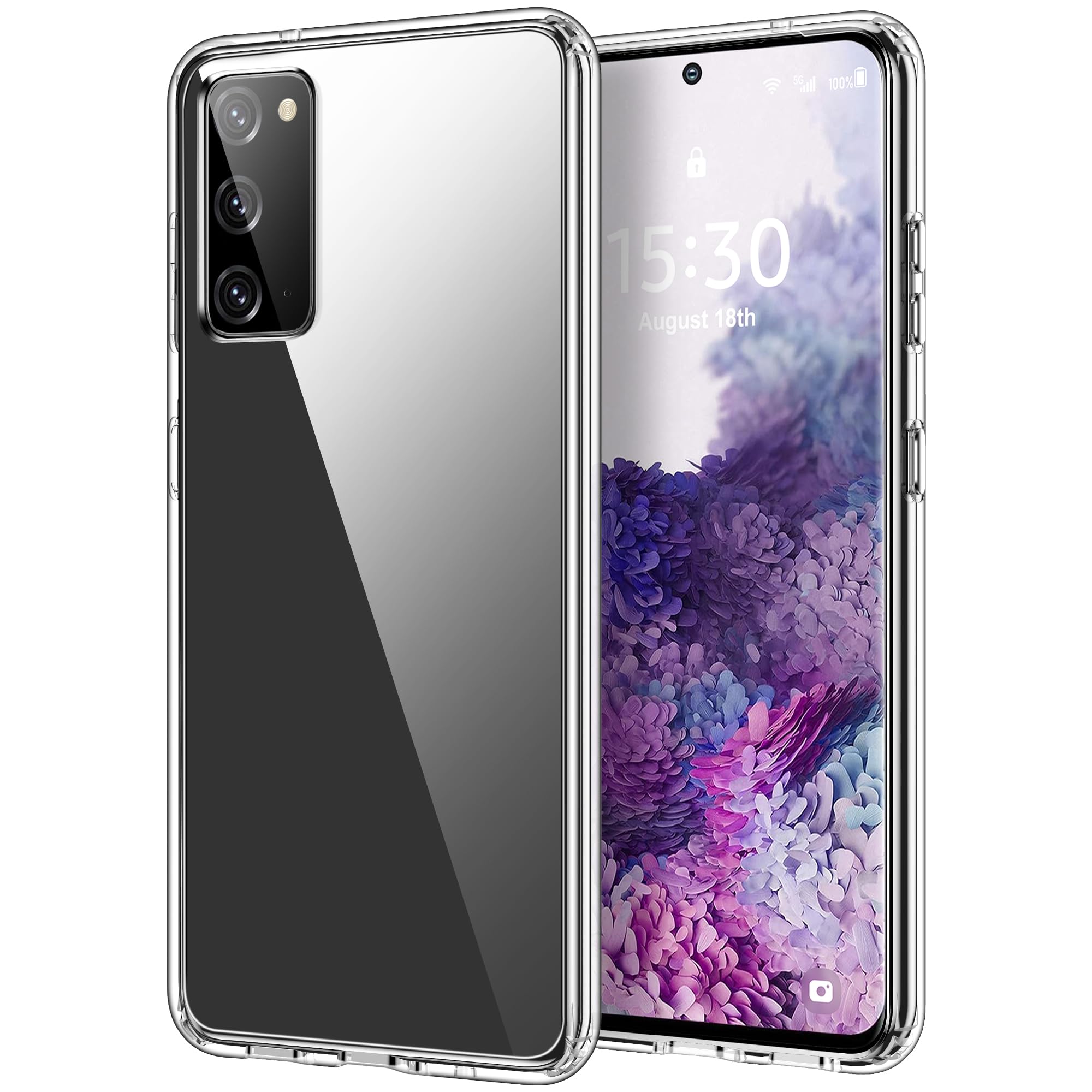 HOOMIL Case for Samsung Galaxy S20 6.2-Inch, Non-Yellowing, Drop Protection, Anti-Scratch Transparent Hard Back Phone Cover - Crystal Clear Samsung Galaxy S20 Clear
