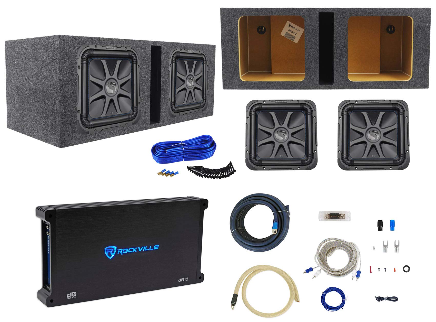 Amazon.co.jp: KICKER 2 L7S122 12インチ Solobaric L7S カーサブ+