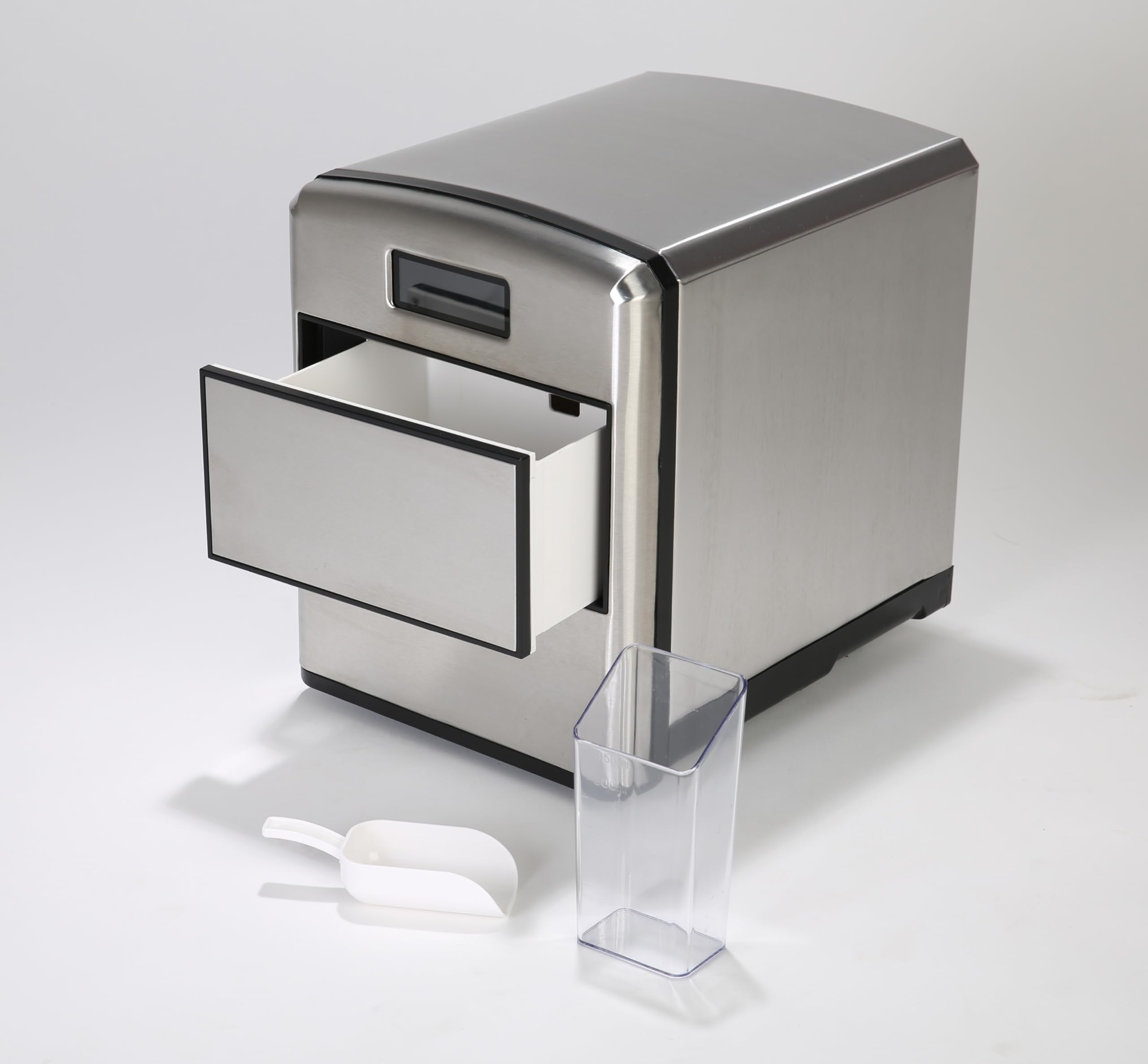 RGV Mojito Ice FG12D 150 W Portable ice cube maker 12 kg/24h Negro, Acero inoxidable - Máquina productora de hielo (150 W, 220 - 240 V, 50 Hz, 260 mm, 345 mm, 330 mm)