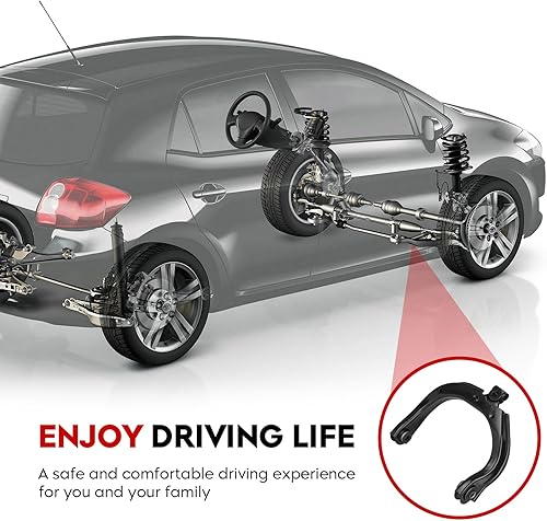 Miniatura 3 de TadaMark Brazo de control superior delantero con kit de rótula para Buick Rainier Chevy SSR Trailblazer GMC Envoy Isuzu Ascender Oldsmobile Bravada