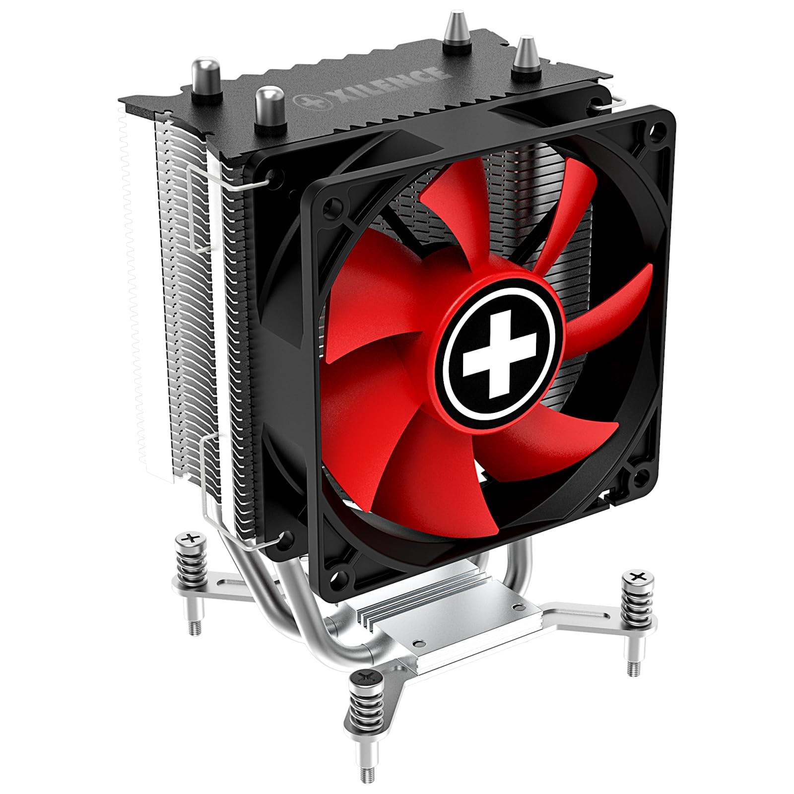 Xilence I402 Ventilateur CPU Tower Intel, LGA 1150/1151/1155/1156/1700/1200, 130W TDP, ventilateur PWM silencieux de 92 mm, installation facile, idéal pour PC Gaming/Office/Home, argent
