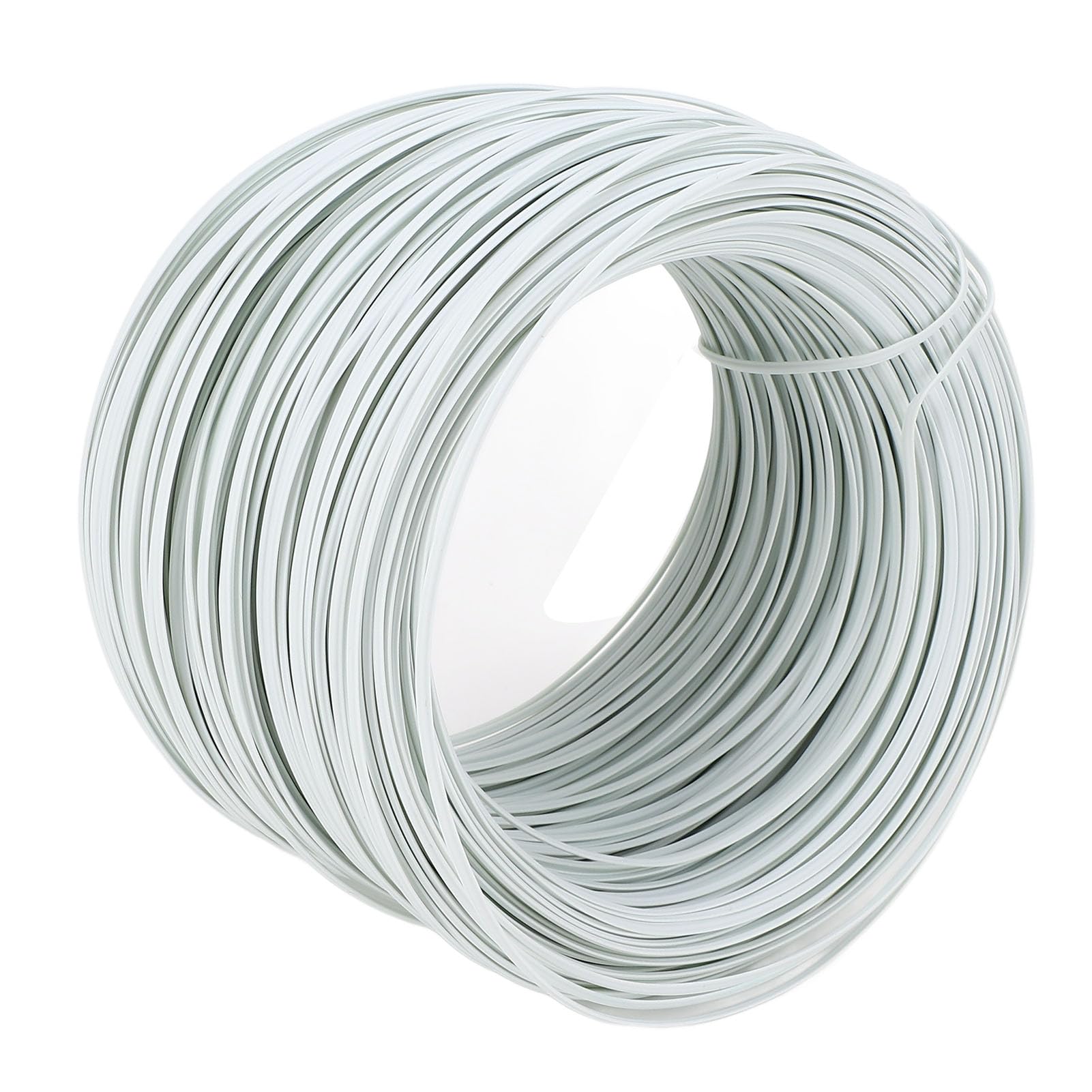 Reinforcing Steel Tying Wire, Flexible Good Stretchability Erosion Galvanized Iron Reusable 85m Length Tie Wire Slick Surfaces for Outdoor (White)
