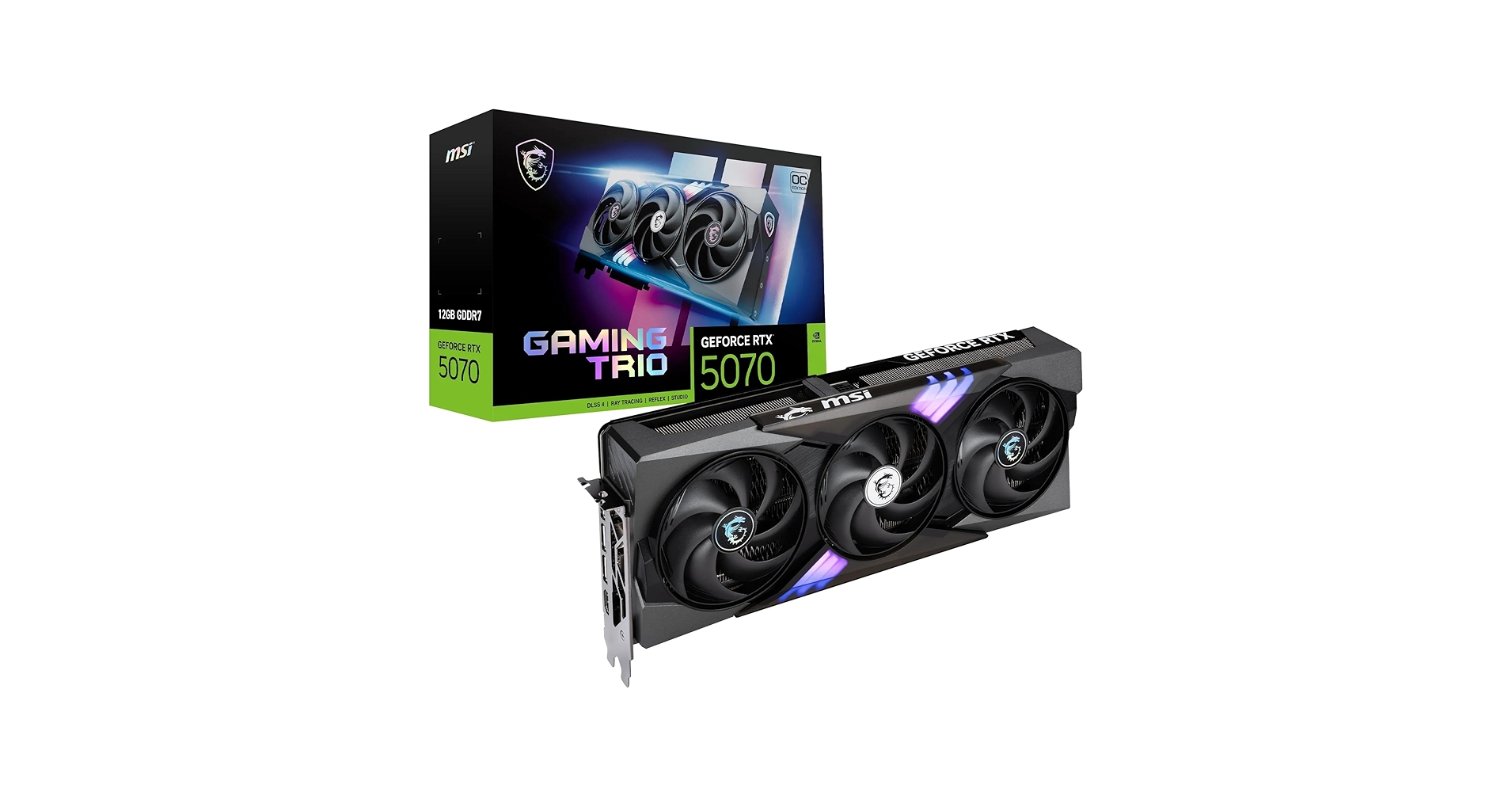 Amazon.com: MSI RTX 5070 12G Gaming Trio OC Graphics Card (12GB