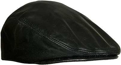 Men's Real Soft Leather Ivy Beret Newsboy Gatsby Golf Cabbie Flat Cap Hats