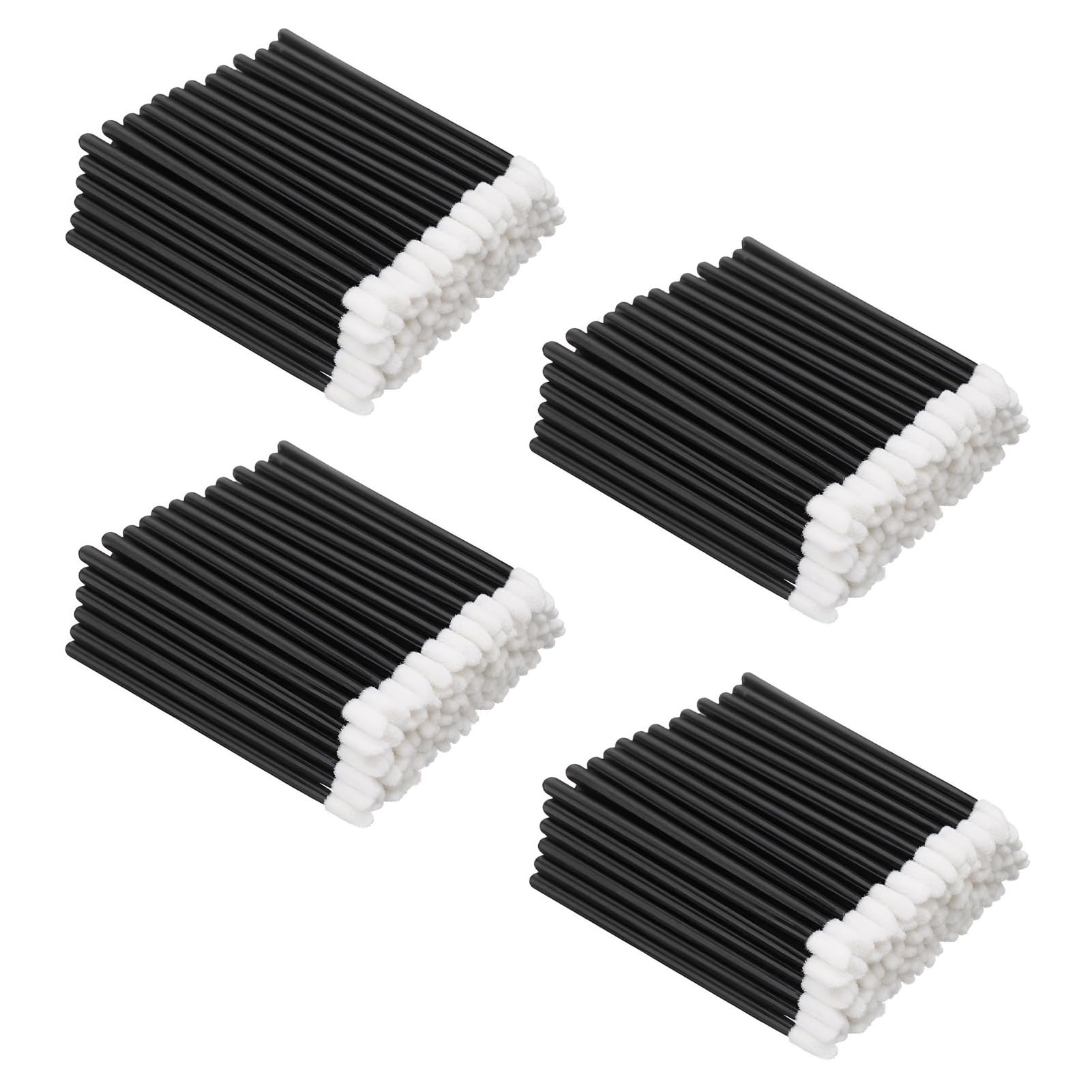 400pcs Pinceau à Lèvres, Applicateur Brosse à Lèvres Jetable, Lip Brush Parfait pour Maquillage, Outil de Beauté pour Lèvres, Cils et Sourcils, Kit de Maquillage Professionnel(Noir)