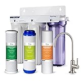 iSpring US31 3-stufiges Untertisch-Wasserfiltersystem für Trinkwasser, tanklos, hohe Kapazität, Sediment + GAC + CTO 3-stufiges tankloses Wasserfiltersystem