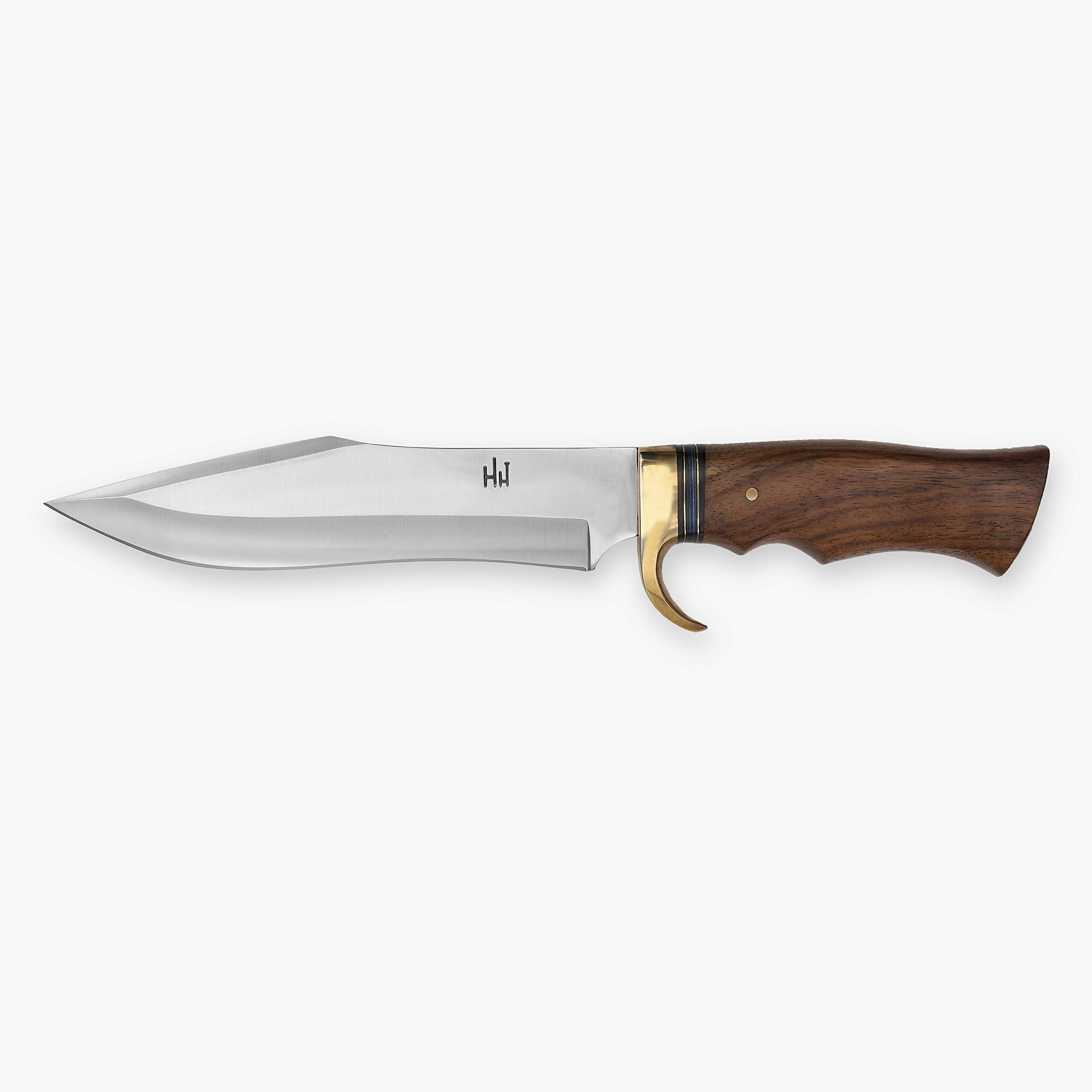 Hobby Hut HH-340 Coltello da Caccia con Fodero, 34,29 cm Coltello Bushcraft in Acciaio 420C, Coltello a Lama Fissa, Manico in Legno di Noce Progettato per la Caccia e Il Campeggio