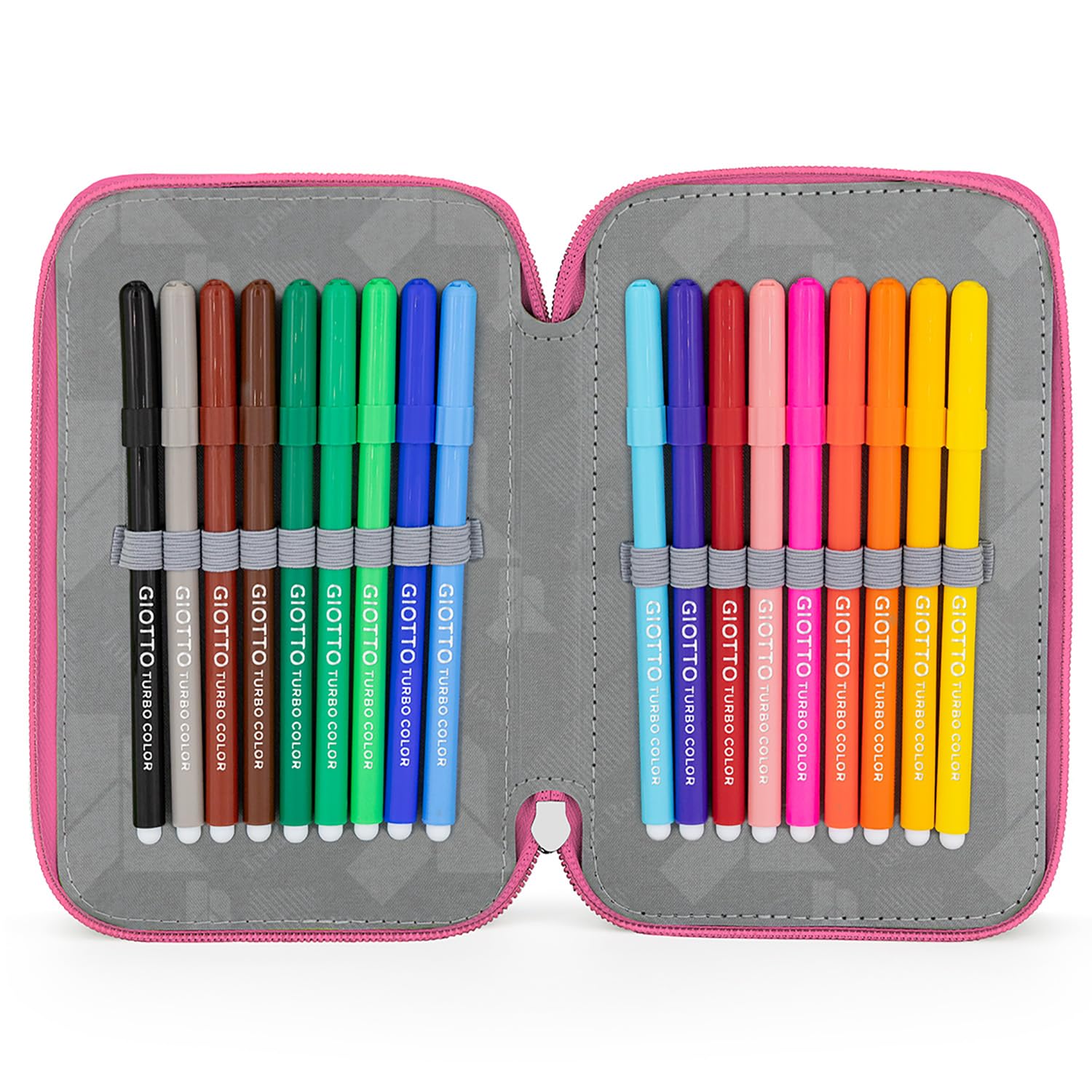 Plumier Triple 45 Piezas – Estuche Escolar Completo con Bolígrafos Gel Borrables, Lápices 4.0 mm, Rotuladores, Tijeras, Pegamento – Ideal Primaria y Regalo niña – Sirena Brillante – Julian Ross