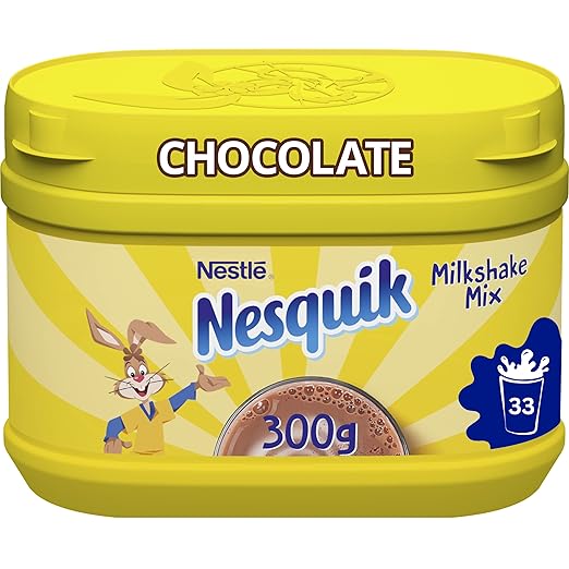 Nestle Nesquik Chocolate Flavour Milkshake Mix, 300 G, (103066141), No Artificial Sweeteners
