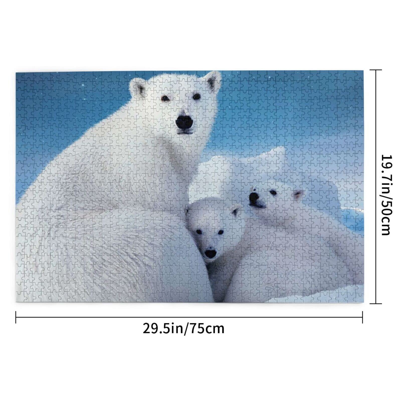 Amazon | シロクマ ペ Polar Bear 人気ジグソーパズル1000ピース木製