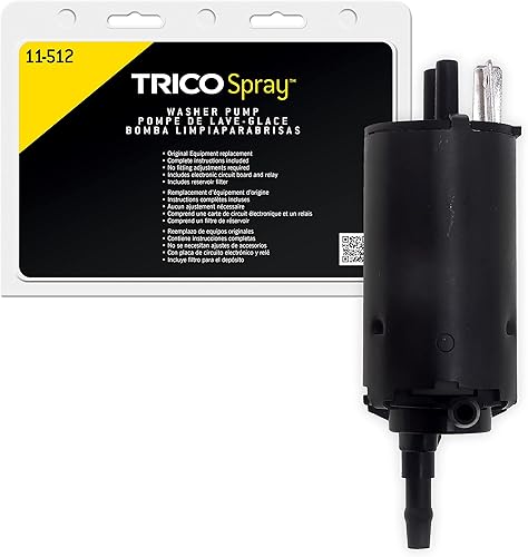 Miniatura 20 de TRICO Bomba de Lavado de Parabrisas Automotriz de Repuesto con Rociador (11-528) Compatible con Años de Modelo Selectos de Chrysler, Dodge, Jeep
