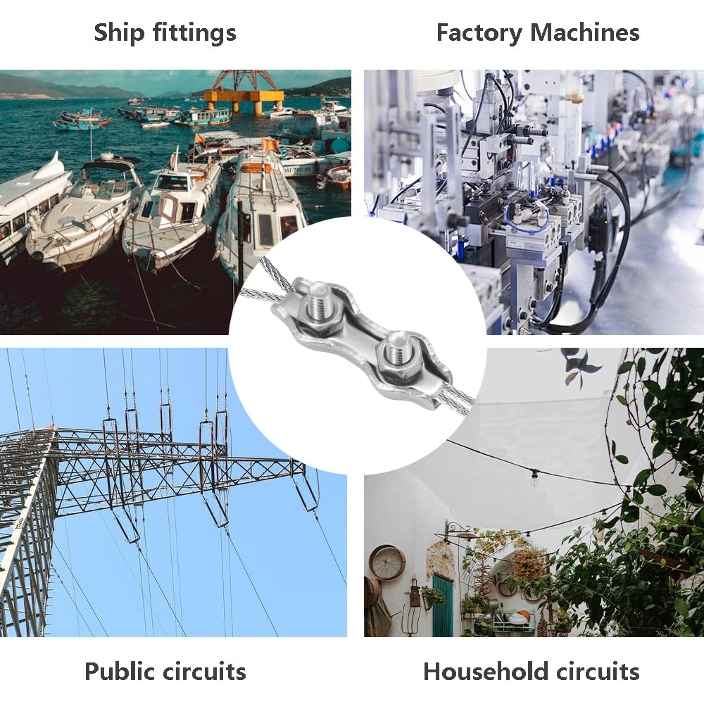 10 Stück Drahtseilklemmen Edelstahl Für 5 Mm Seil – U-Klemmen Mit Muttern Zur Sicheren Befestigung