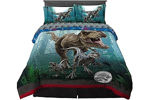 Super Soft Jurassic World Dominion Full Size Dinosaur Bedding Set