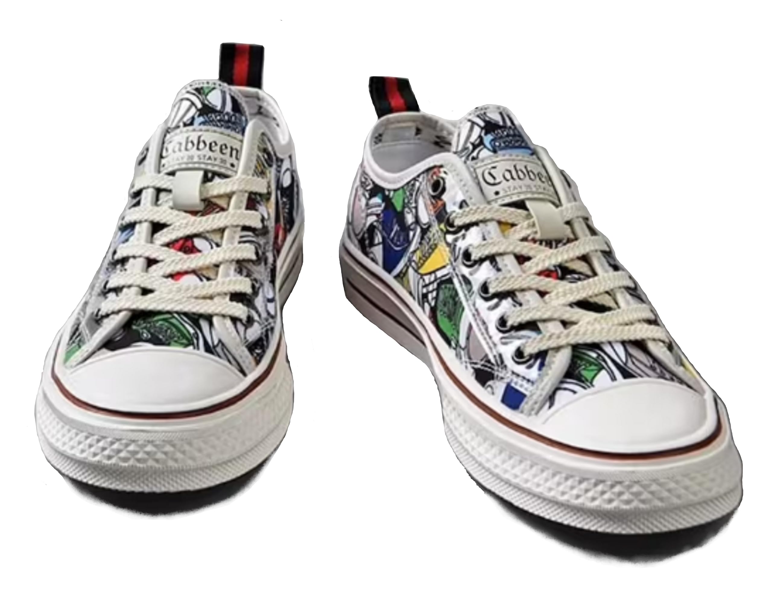 Fabbmate Stylish Graphic White Sneakers (Unisex Shoes) Mens and Canvas Shoes for Women (Multicolor) (Multicolor, Numeric_8) (B0CFLQ3Z9F) Amazon Price History, Amazon Price Tracker