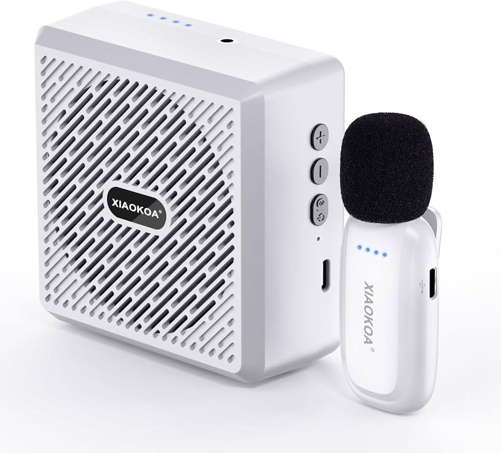 Amazon.co.jp: XIAOKOA 拡声器 ワイヤレス拡声器 ポータブル拡声器 15W