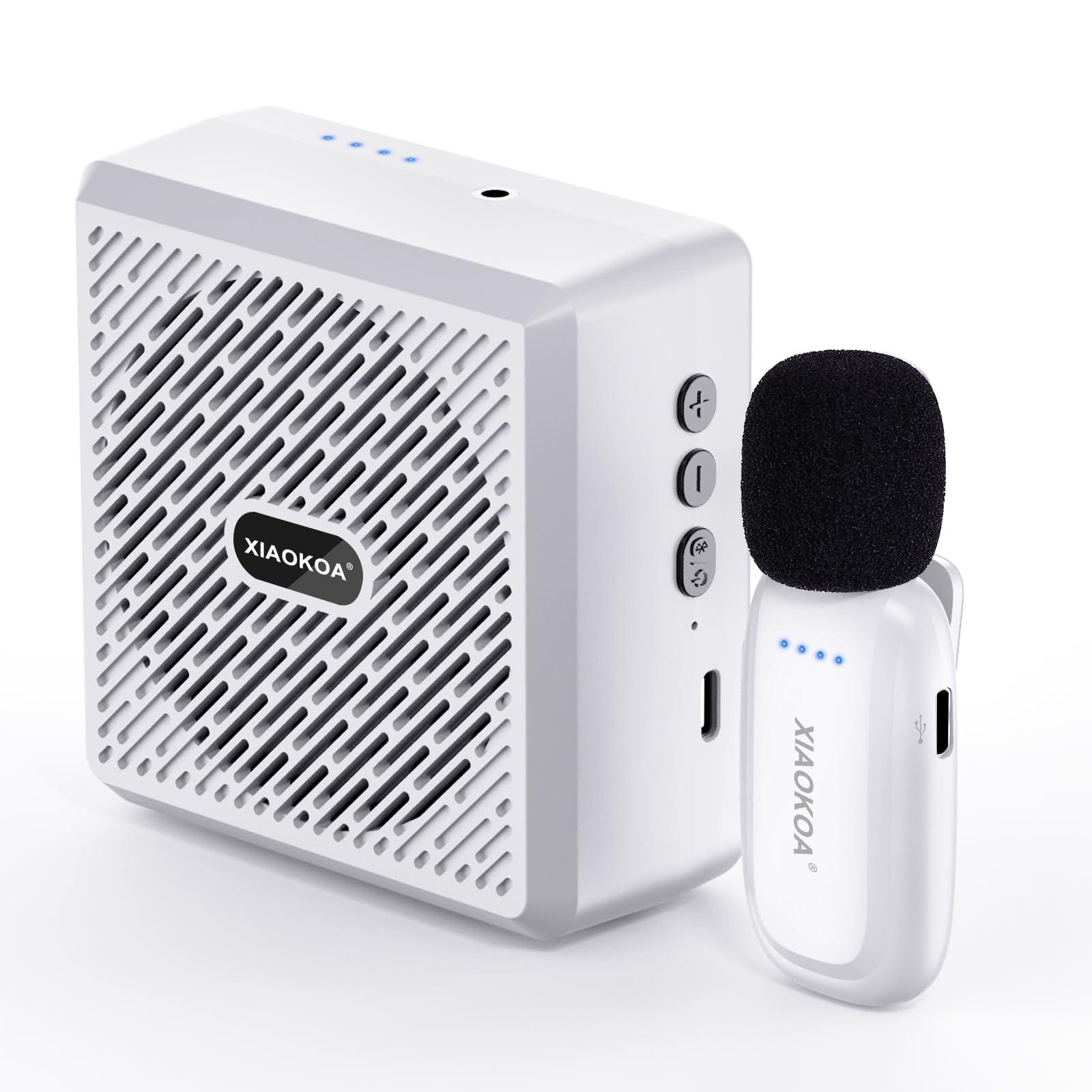 Amazon.co.jp: XIAOKOA 拡声器 ワイヤレス拡声器 ポータブル拡声器 15W