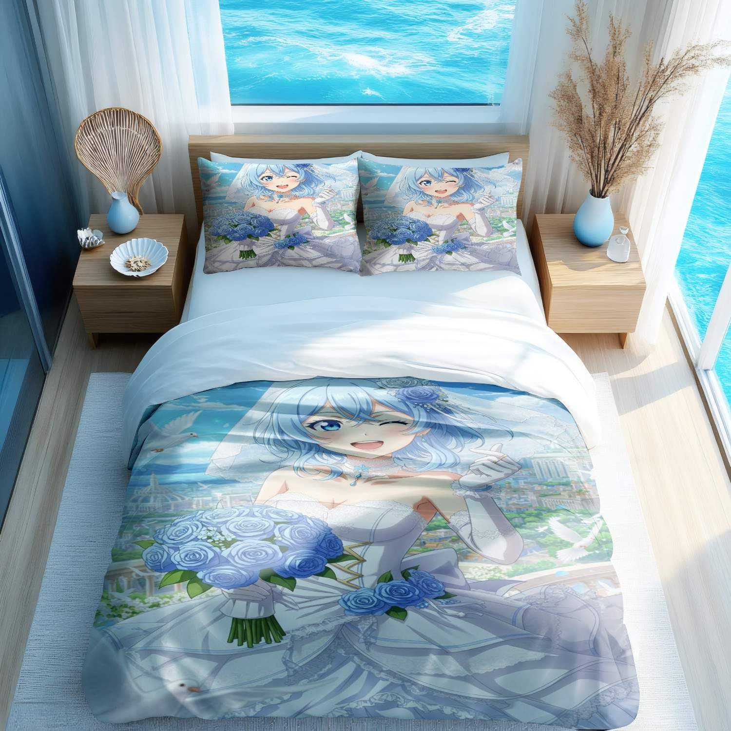 Parure de lit d'été 3 pièces tournesol pour chambre lumineuse 1 personne