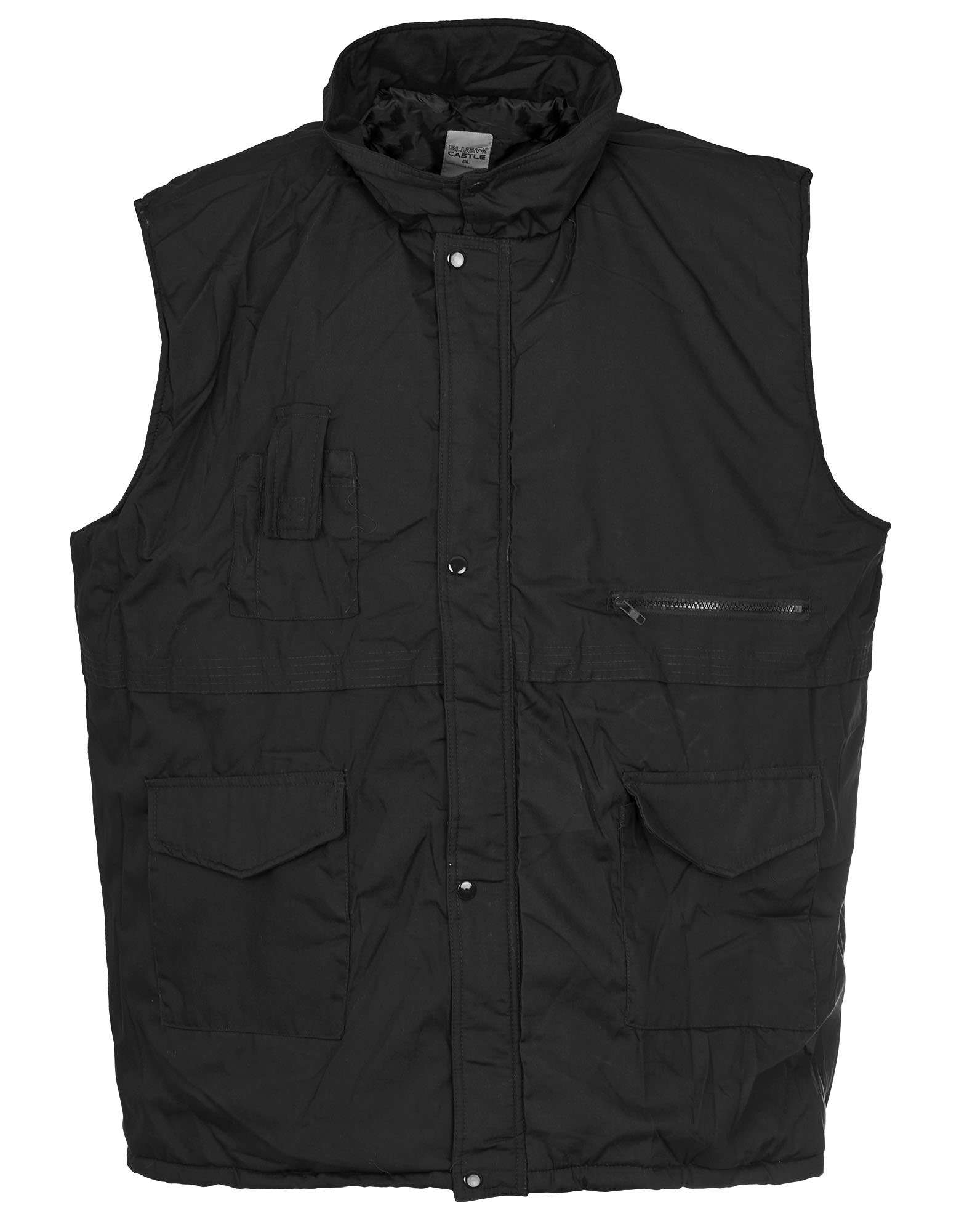 Magritta Men's Black Quilted Bodywarmer Windproof Winter Warm Gilets Big Sizes 2XL To 6XL (5Xl, )