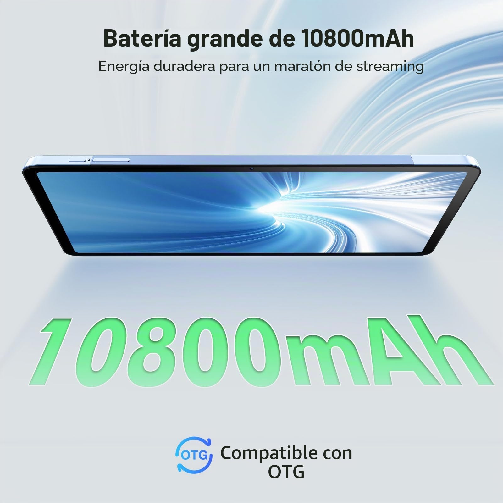 Tablet táctil T20 Ultra Android 14 12 Pulgadas 32GB + 256GB (TF 2TBB) Helio G99 Octa-Core 10800mAh Pantalla 2.4K 16MP+8MP 4G LTE 5G WiFi Tablet Gaming GMS GPS Widevine L1