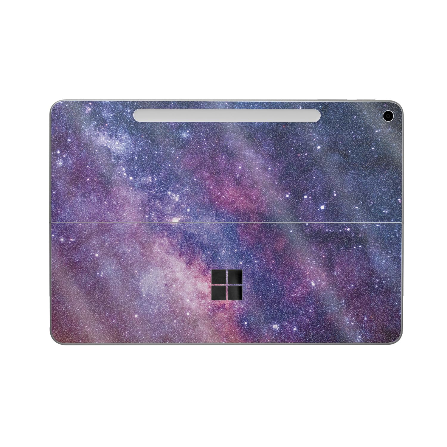 Glossy Glitter Tablet Skin Compatible with Microsoft Surface Pro 12" (2025) - Violet Stars - Premium 3M Vinyl Protective Wrap Decal Cover - Easy to Apply | Crafted in The USA by MightySkins