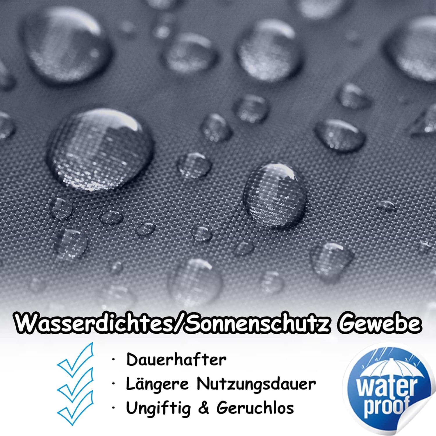 FIVMEN Pavillon 2,5x2,5m Faltpavillon mit Seitenteilen und Fenstern und Tragetasche Faltzelt Polyester UV Schutz Faltbar Partyzelt Wasserdicht Windschutz Gartenpavillon Zelt, Type C (Anthrazit)