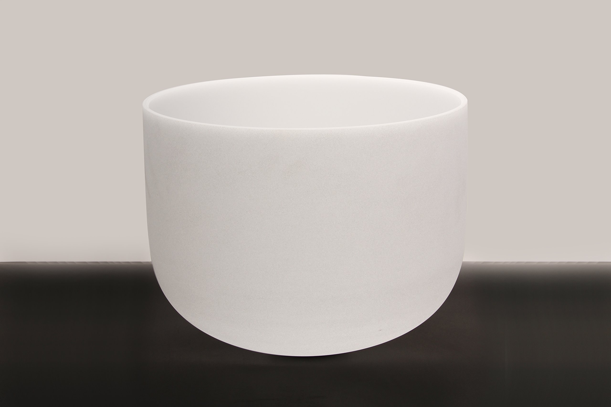 New 8'' Frosted G Throat Chakra Quartz Crystal Singing Bowl