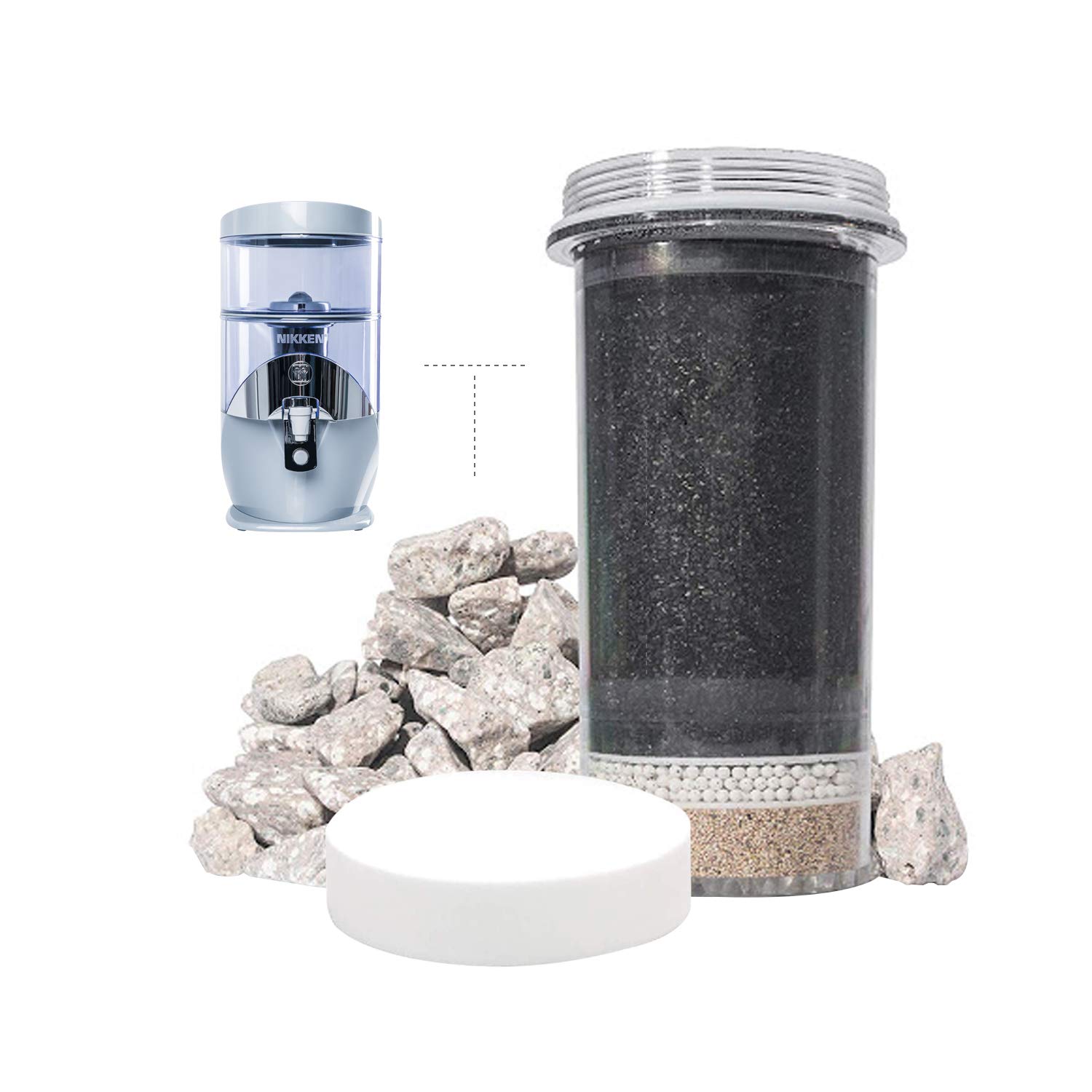 Nikken Aqua Pour Filter Cartridge (1361) and Micro Sponge PreFilter