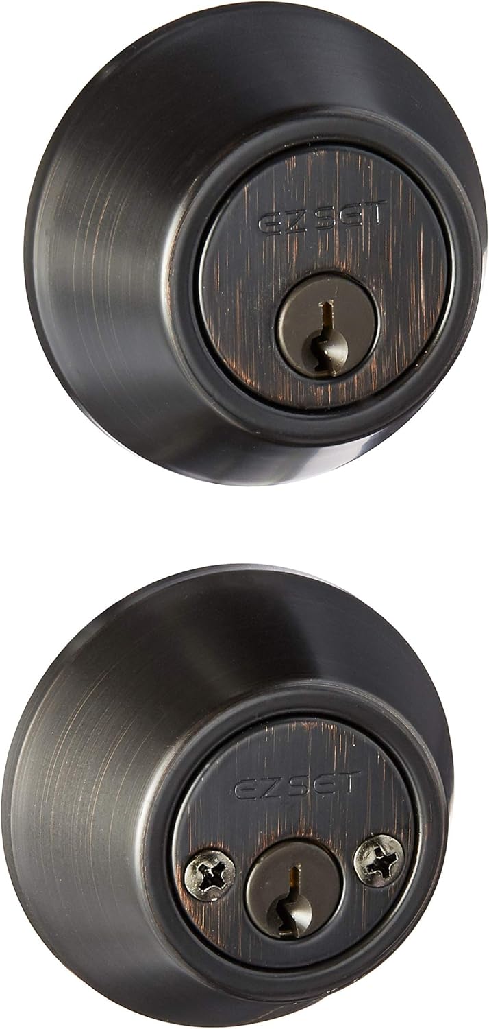 Door Knobs & Levers Building & Hardware EZSET ENTRY KEYLOCK DOOR KNOB