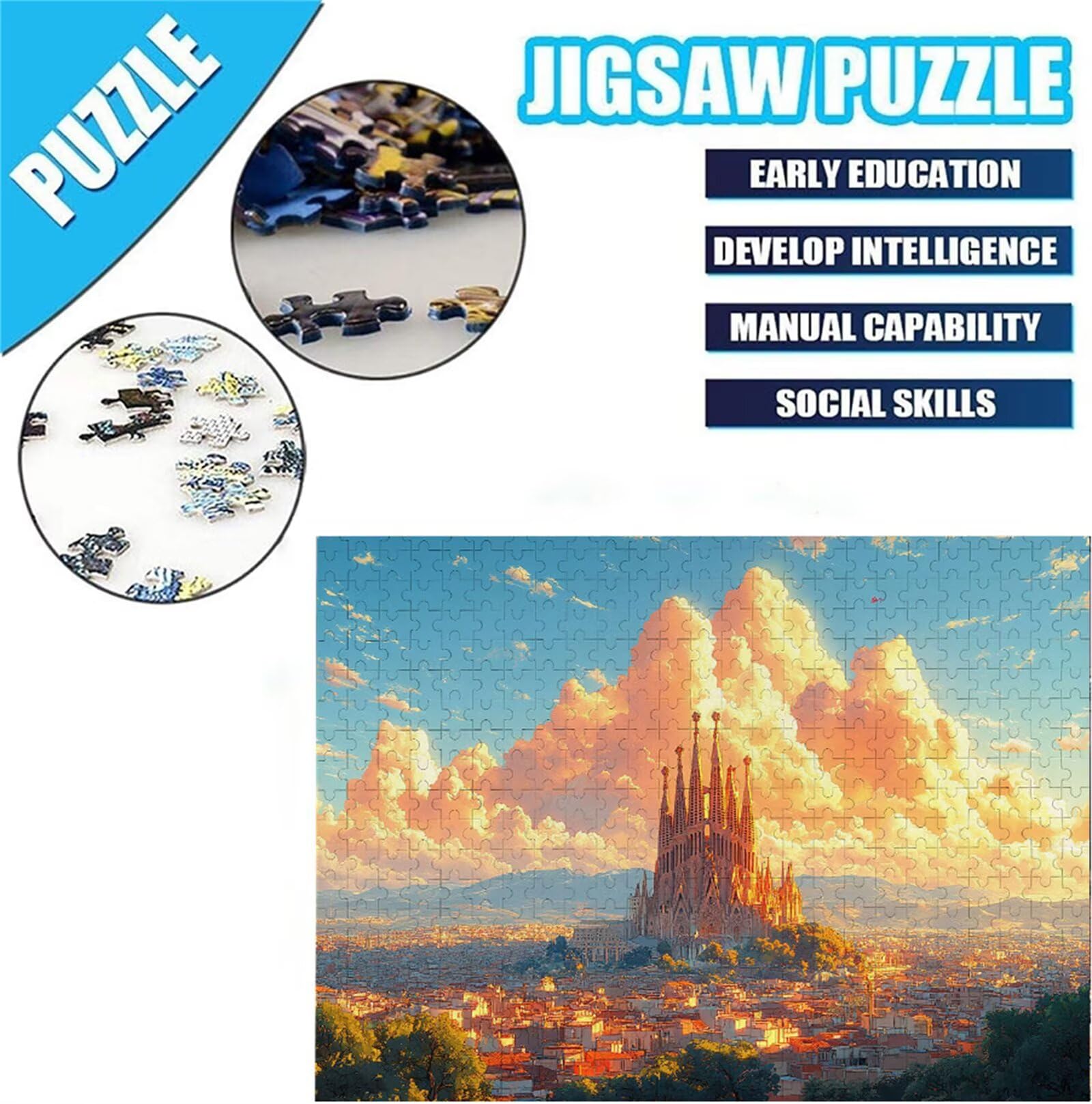 Puzzle 2000 Piezas Adultos Paisaje Puzzle Imposible Rompecabezas Pieza De Madera Jigsaw Un Rompecabezas Desafiante, Uegos Rompecabezas para Toda La Famili Regalo Hombres Mujeres 70.5X99.5cm R-28