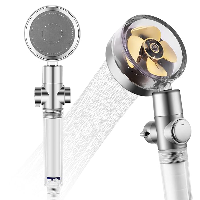 Buy Handheld Turbocharged Pressure Propeller Shower Propeller Driven