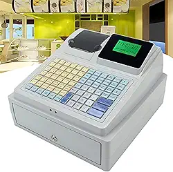 Caixa Registradora Caixa Registradora Eletrônica Com 81 Teclas E Display Led Sistema De Ponto De Venda E Gaveta De Dinheiro, Caixa Registradora Para Pequenas Empresas/Varejo/Restaurante