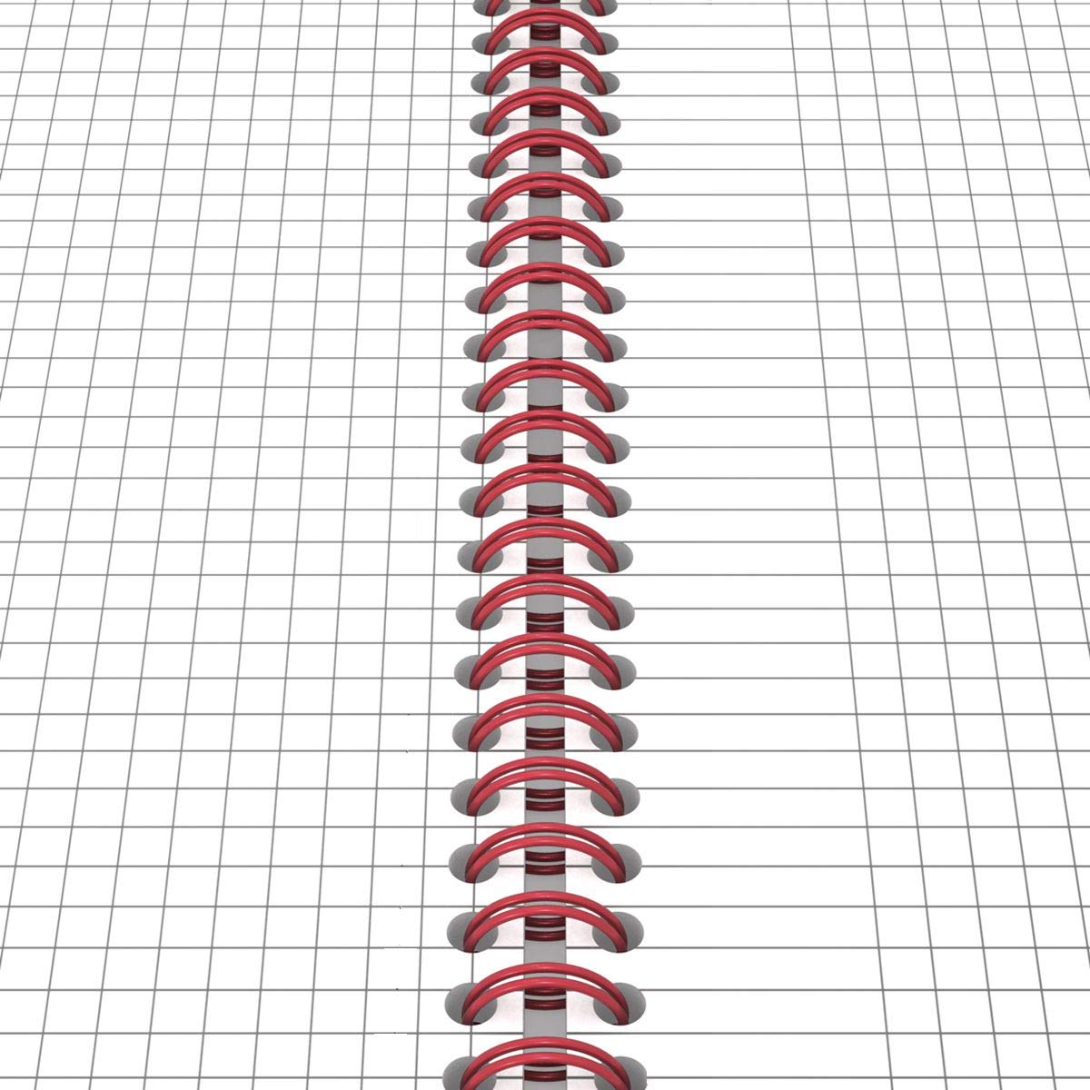 Oxford 400047654 Black n' Red - Cuaderno de espiral, 5 unidades, DIN A4, cuadriculado, tapa flexible, 70 hojas, color negro y rojo