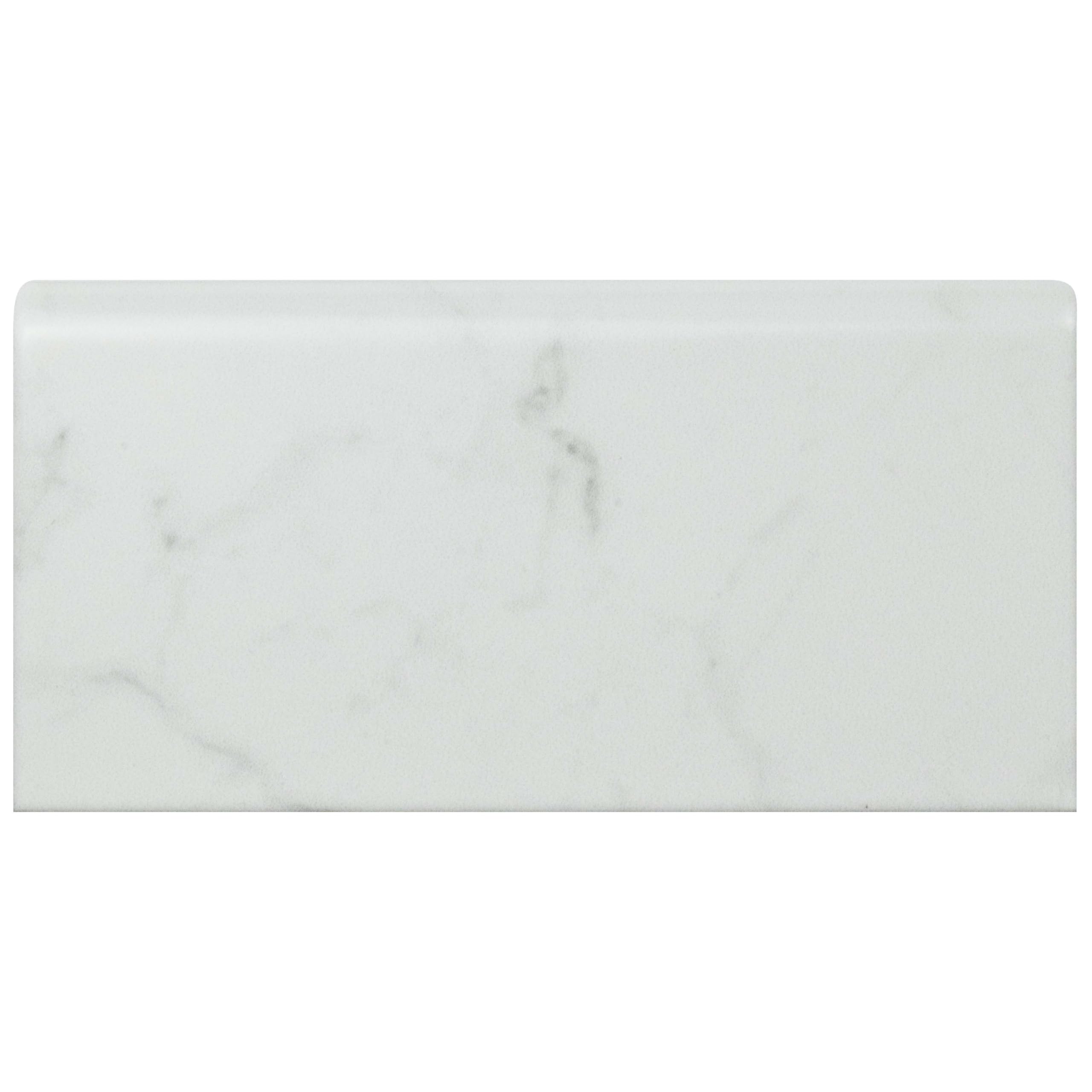 SomerTile Classico Carrara - Azulejo de cerámica brillante de 7,6 x 15,2 cm