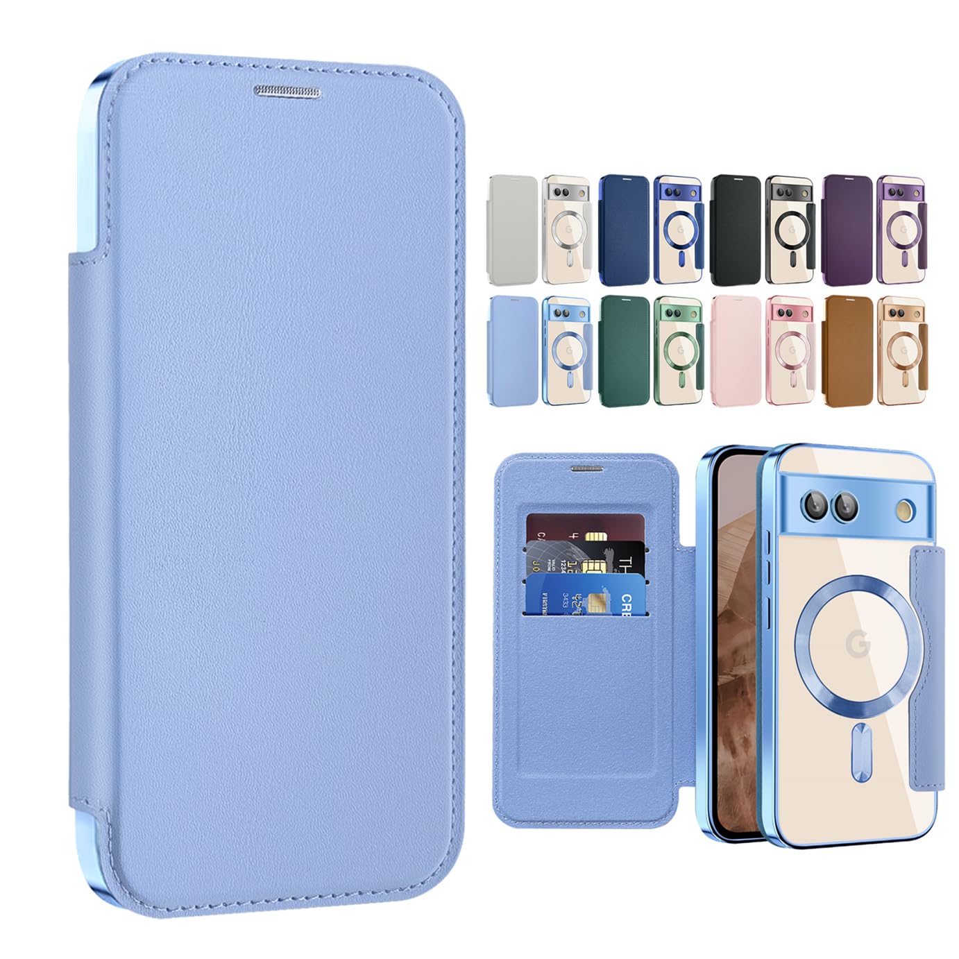 Amazon.co.jp: レンズフルカバー Google Pixel 7A ケース 手帳型 透明