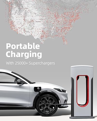 Miniatura 5 de Actualizado para Tesla Supercharger a CCS1, adaptador de carga rápida NACS a CCS de carga máxima de 500 A 1000 V, carga de vehículo eléctrico CCS1