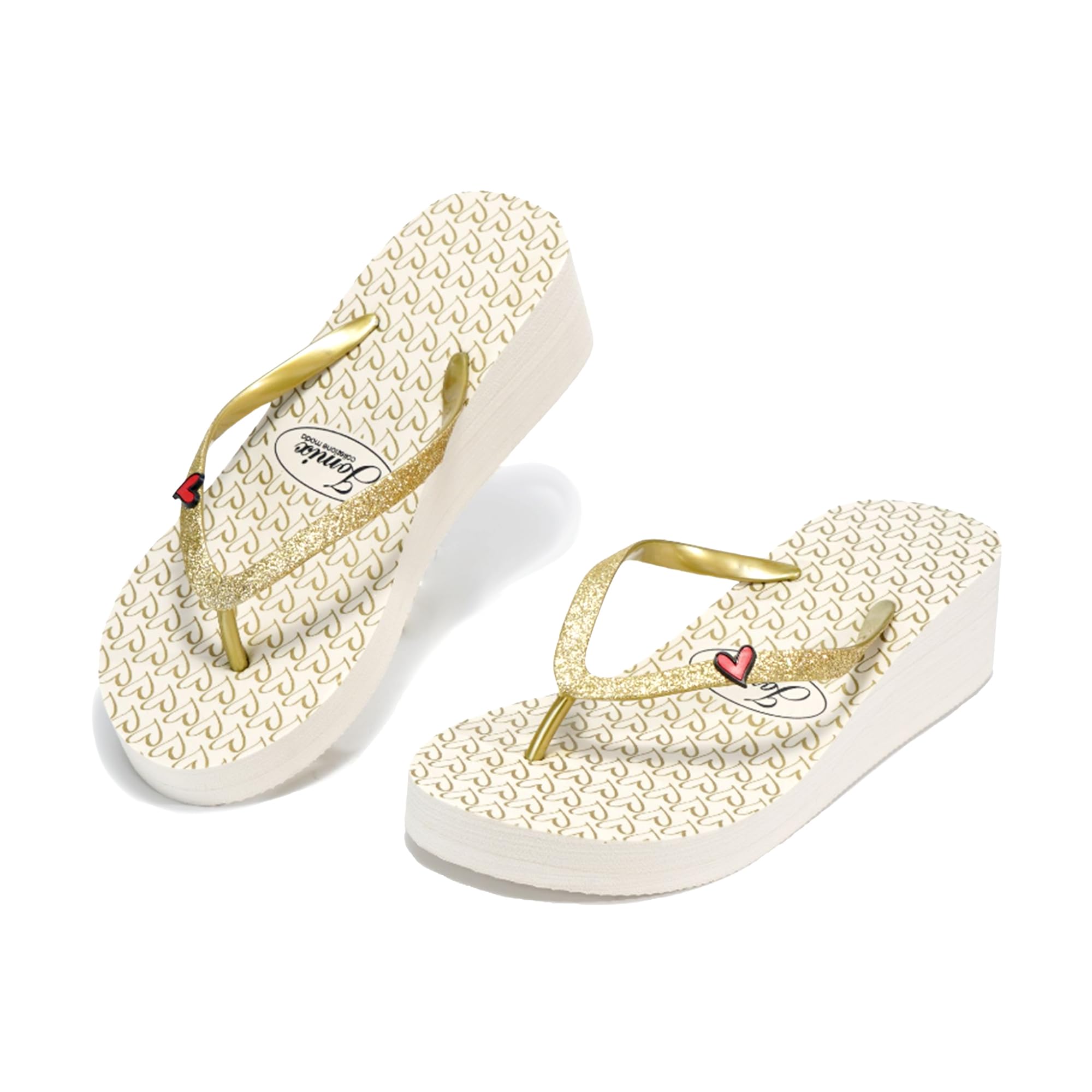 Tongs Pour Femme Avec Talon Compensé Confortables Antidérapantes Pour La Plage La Piscine Et L'été WWC260068FR