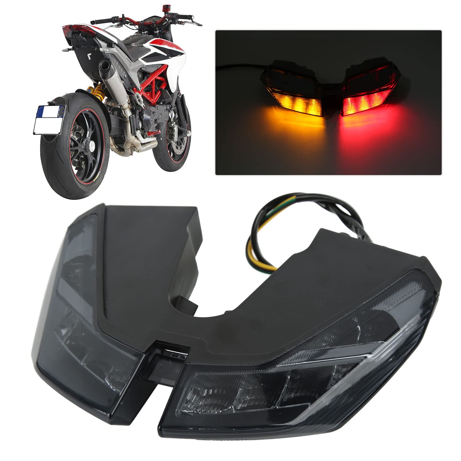 Ducati Hypermotard 950 Exhaust Smoke LED Integrated Tail Light