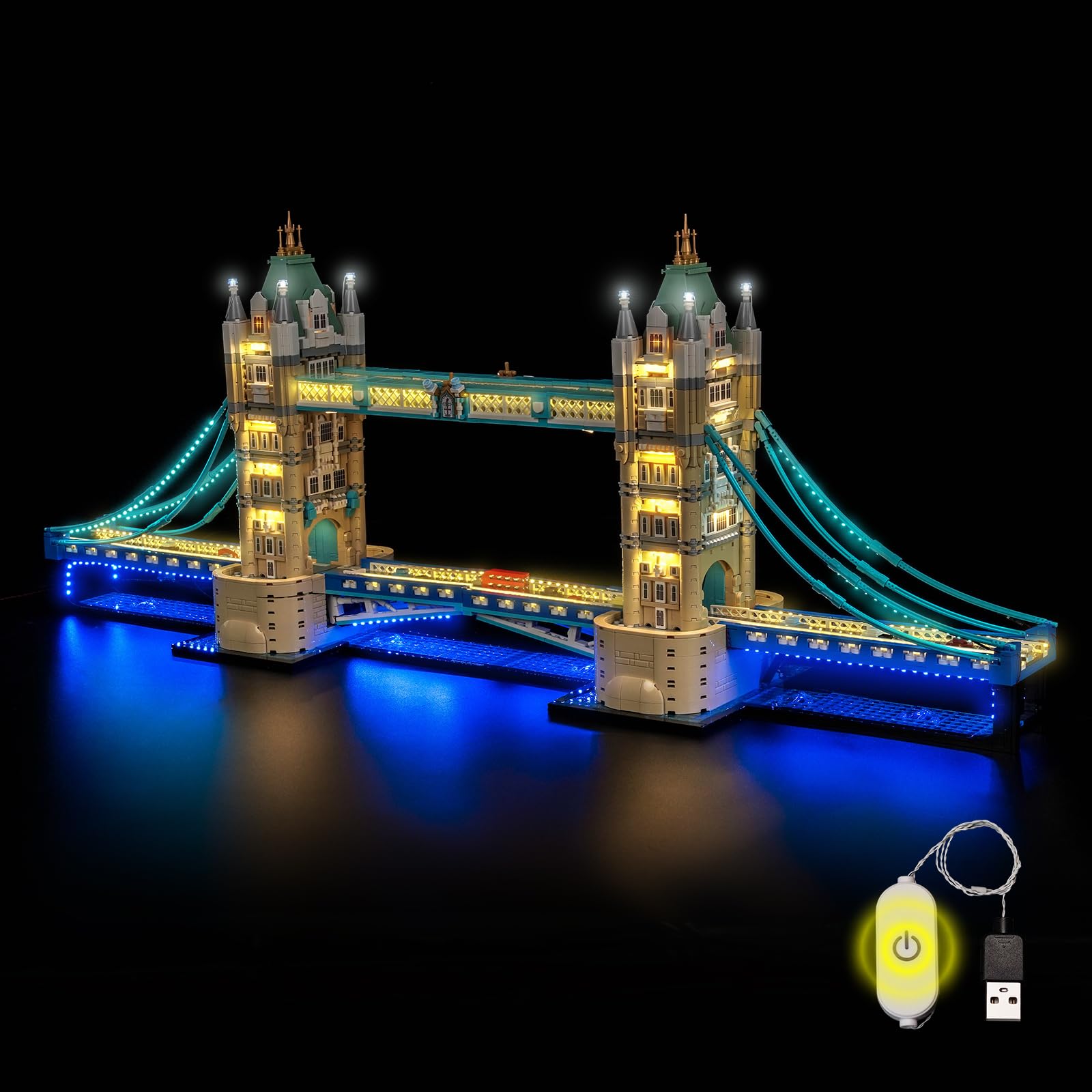 LocoLee LED Light Set Compatible with LEGO 21067 Tower Bridge
