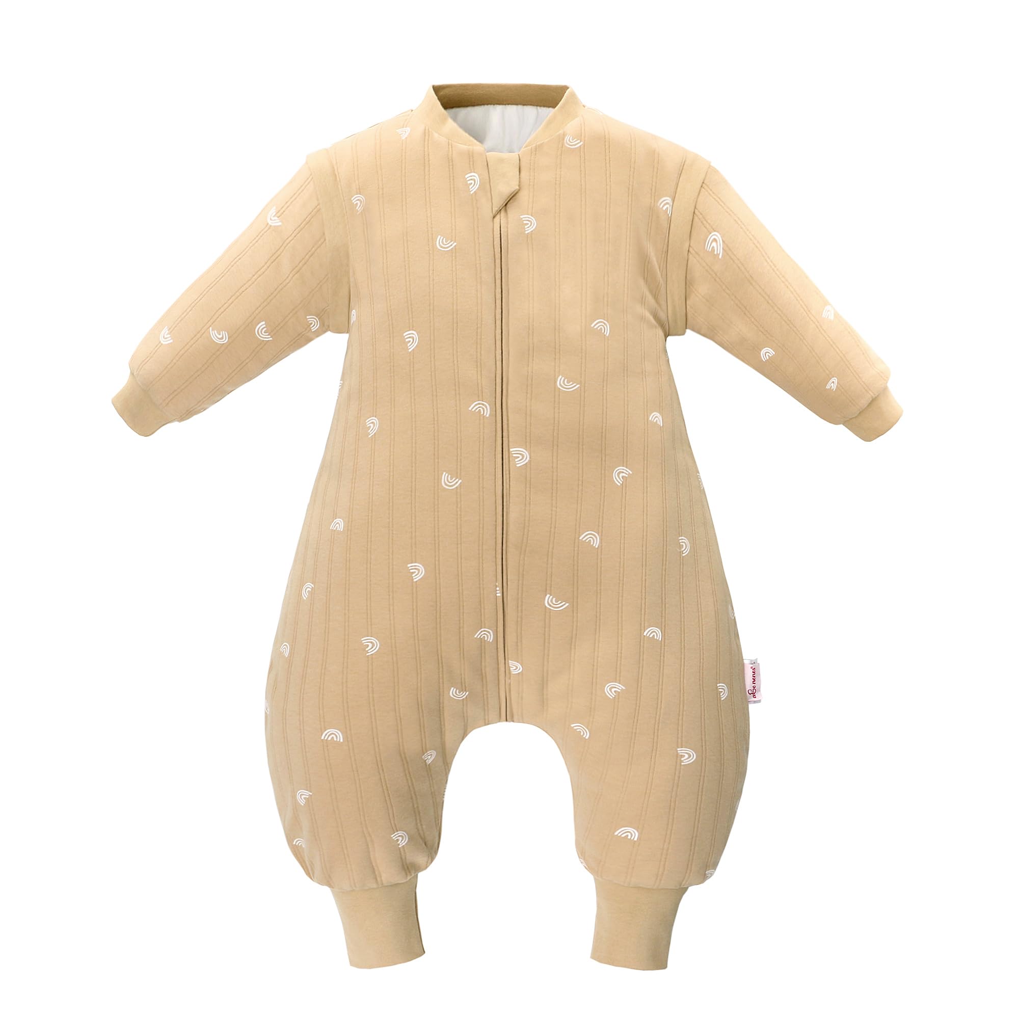 amo nenes Baby Sleeping Bag with Legs 2.5 TOG Children's Wearable Blanket with Detachable Long Sleeve,Unisex 100% Cotton Winter Toddler Sleep Sack for Infant Toddler