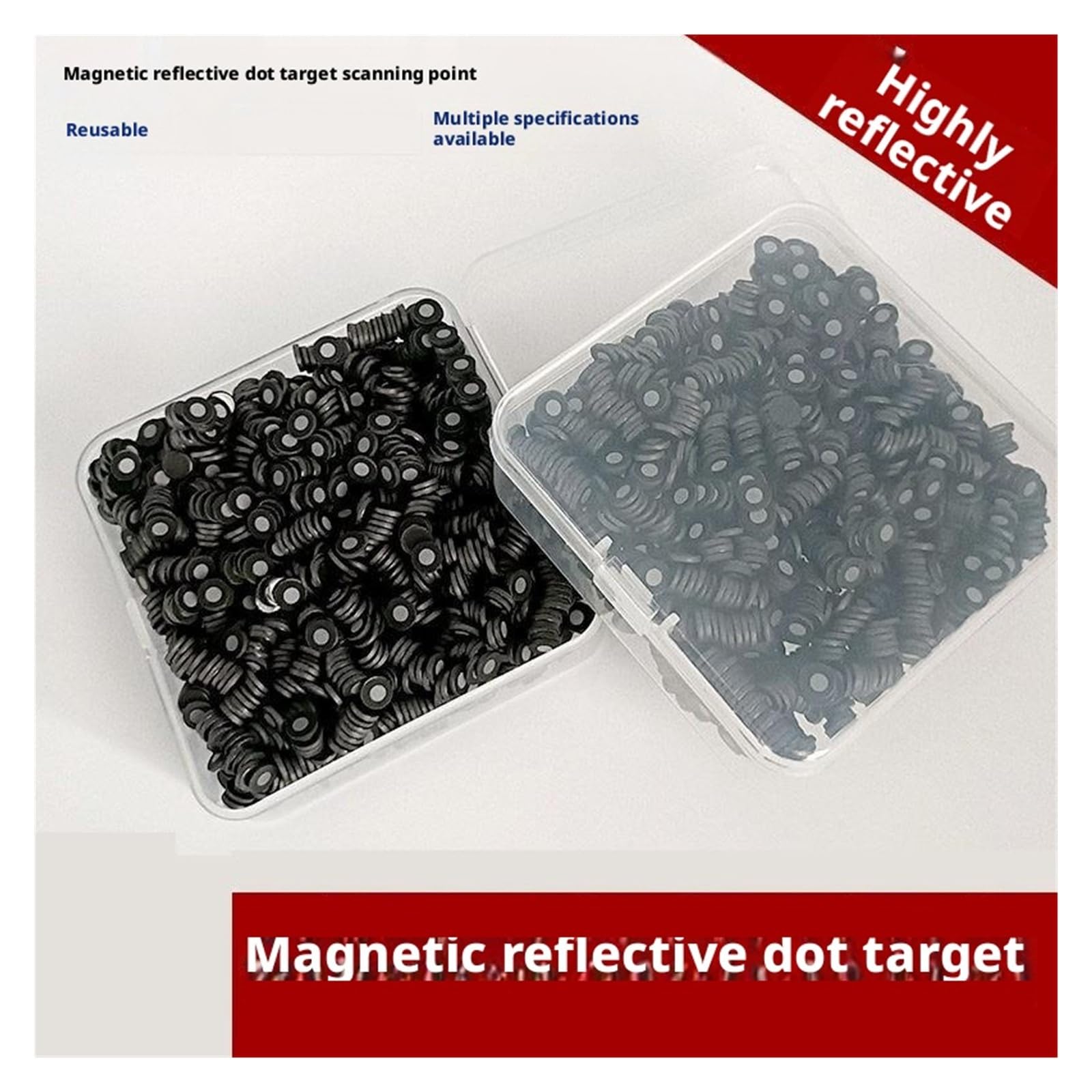 Ręczne punkty skanujące 3D do oznaczania i pozycjonowania magnetycznych, silnie odblaskowych punktów docelowych(1000PCS,3mm 6mm)