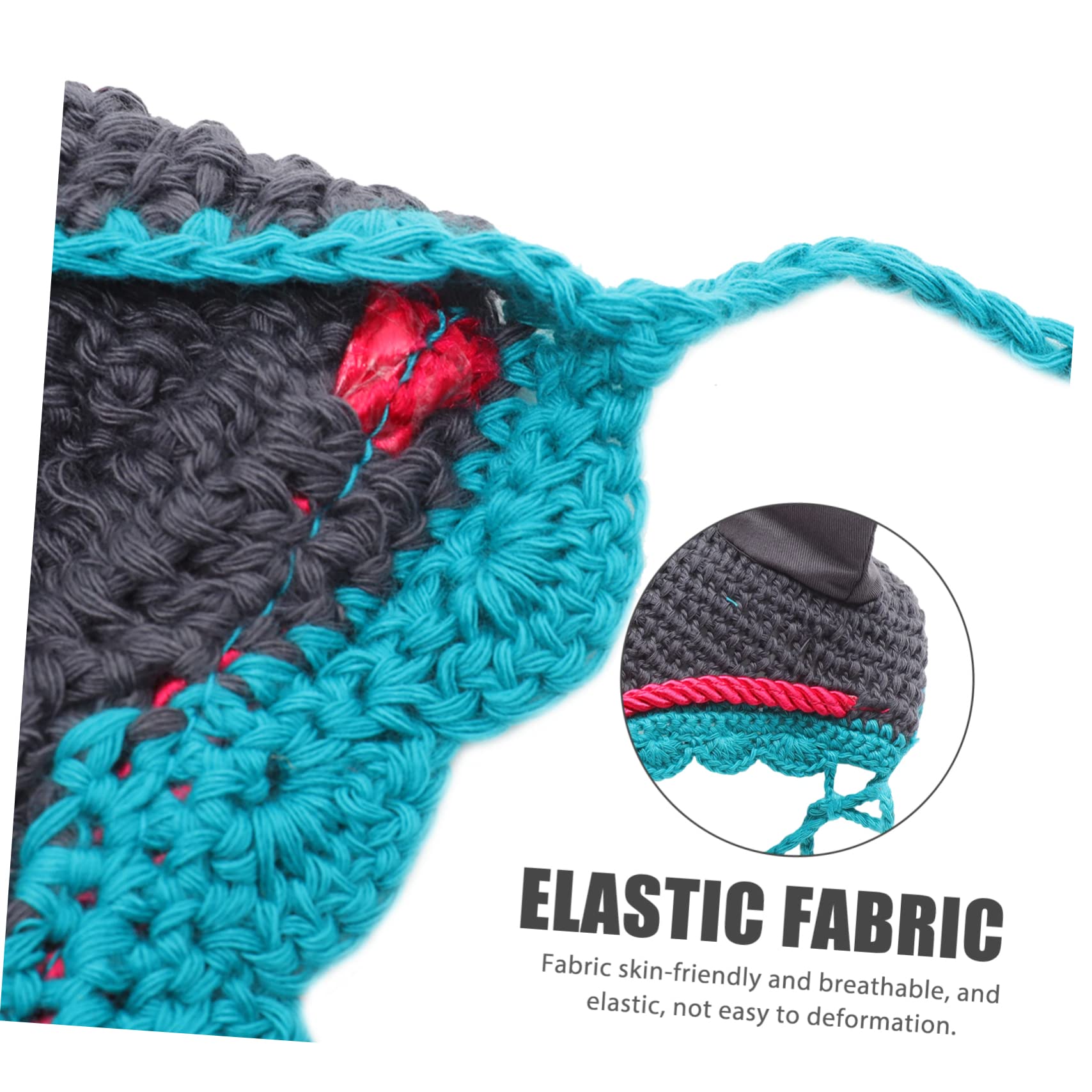 Totority Breathable Horse Mask Knitted Head Portable Ear Cover for Horses Supply