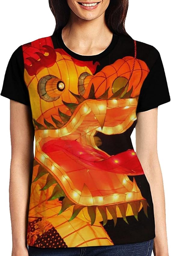 Amazon Co Jp レディースｔシャツ 提灯祭り レディース 半袖 Tシャツ 丸首 おしゃれ 日常用 快適 通気性 ファッション