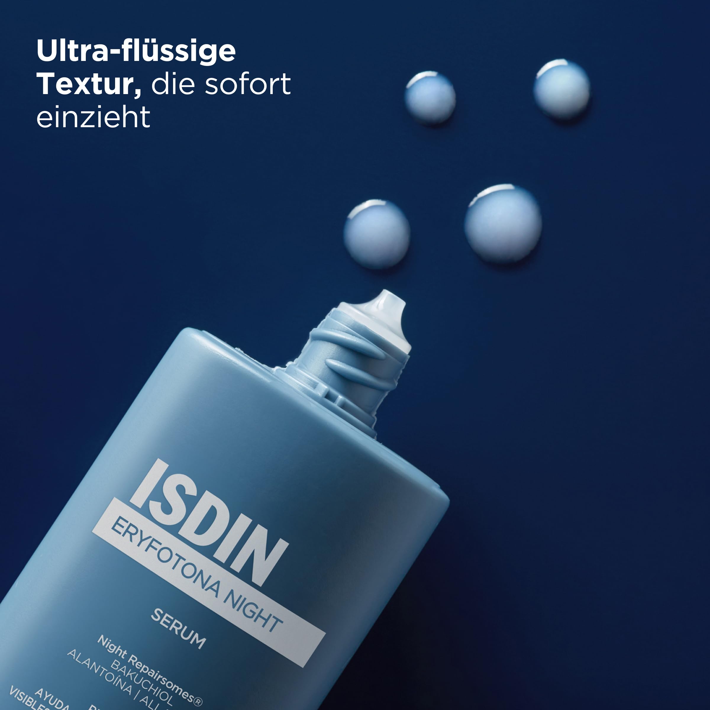 ISDIN Eryfotona Night Nachtserum - Repariert Sonnenschäden & Erneuert die Haut - Begleitpflege bei Aktinischer Keratose - Mit Melatonin & Bakuchiol, 50ml