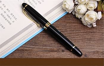 Amazon | 金色の18kgpブロードペン先の中型で で な高級万年筆