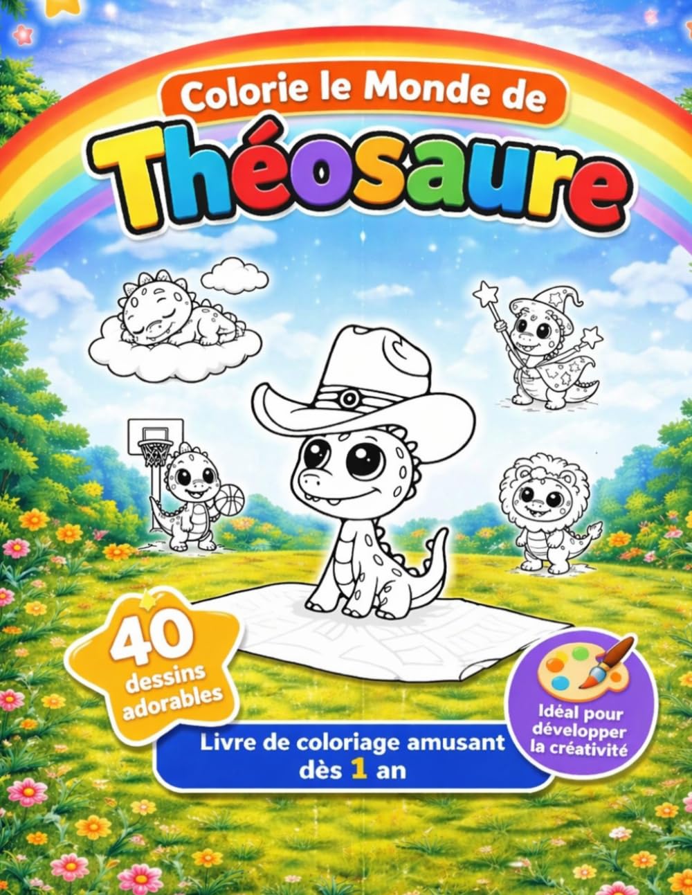 Colorie le monde de Théosaure: Livre de coloriage amusants pour tous âges